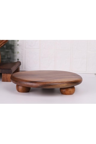 Atby Akasya Top Ayaklı 25cm Sunumluk S/16 Ahşap