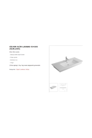 Newarc Silver Slim Lavabo 501085