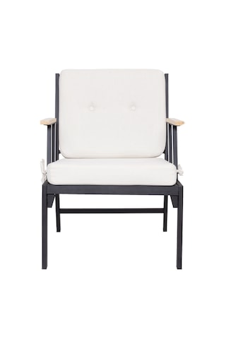 Koza Home Mist Bej Tek Kişilik Bahçe Koltuğu Siyah İskelet 6001 Bej