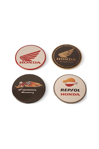 Motosiklet Magnet Set 1 Honda 4'lü Magnet Karışık Renkli