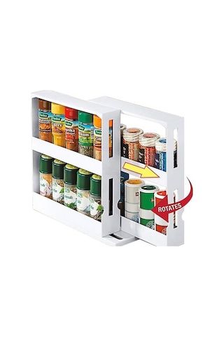 Dönen Raflar Baharat Raf Standı Çok Katmanlı Depolama Masası Organizasyon Depolama Mutfakta Kiler Külte Aksesuarları Gereçleri Home Depolama Tutucular Ve Amp Raflar 1