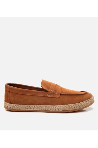 Hotiç Erkek Süet Deri Taba Hasır Detaylı Espadril 02ayh305520a370 Taba