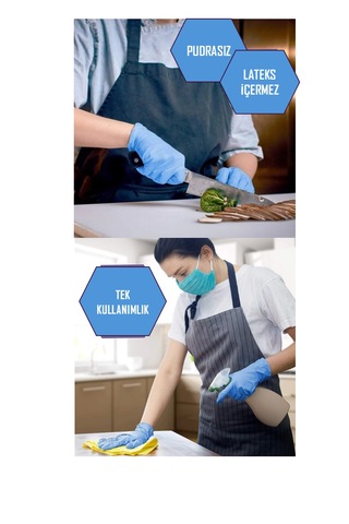 Nitril Eldiven Mavi--s Beden -- 100'lü Kutu X 5 Adet