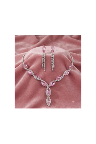 Elegant Kadın Kolye Küpe Set Özel Günler De Kullanılabilecek Şık Kadın Set Şık Kutusuyla Gönderilmektedir Antik Gümüş