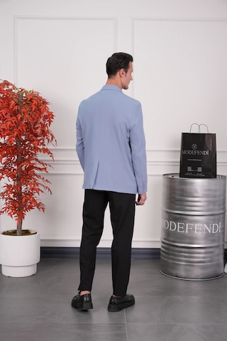 Modefendi 2 Düğme Detaylı Oversize Kesim Ceket Bebek Mavi