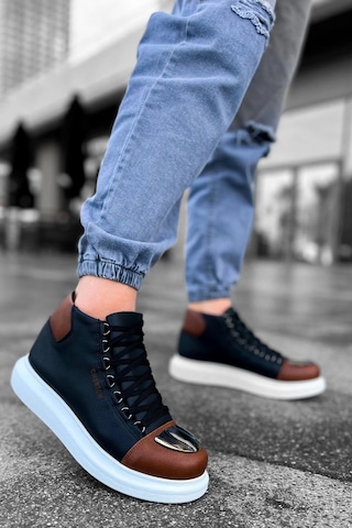 Saklımoda Ch267 Gbt Roma Mirror Erkek Bot Sıyah/taba Çok Renkli