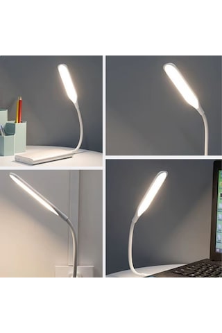 Kompakt Usb Beyaz 14 Ledli 3 Kademeli Dokunmatik Okuma Lambası