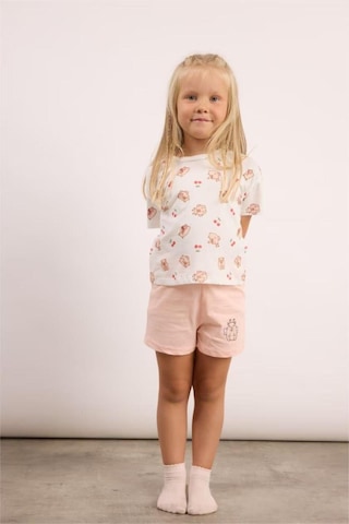 Defacto %100 Pamuk Regular Fıt Baskılı Şortlu 2li Pijama Takımı Kız Bebek I0405a526hspn153 Pembe-pn153