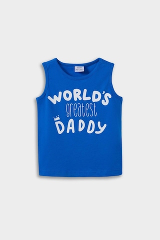 Defacto Erkek Bebek Bisiklet Yaka Baskılı 2li Atlet E1267a525hsbe103 Mavi