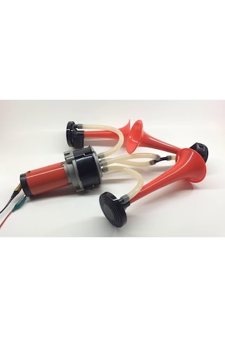 12V 3 Borulu Havalı Kompresörlü Melodili Korna