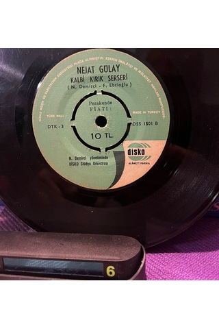 Nejat Gülay - Kara Sevda / Kalbi Kırık Serseri 1969 45'lik Plak - Disko 1501