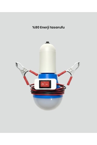 12v Led Ampul Timsah Kıskaçlı Taşınabilir Aydınlatma 1