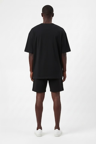 Lixa Günlük Spor Tişört Air Jordan Siyah Logo Kırmızı Oversize 142682 SİYAH
