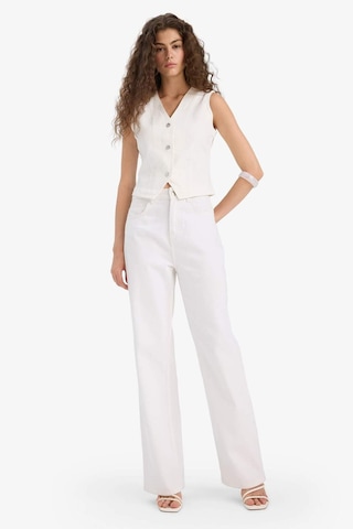 Defacto Jean Blazer Yelek F5899ax25hswt1 Beyaz