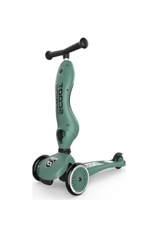 Oturaklı Çocuk Scooter - Yeşil Renkli Ve Dayanıklı Tasarım Açık Füme - Füme - Kahverengi