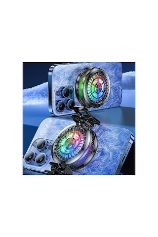 Telefon Sogutucu Fan Rgb Işıklı Gaming Telefon Soğutucu Pugb Oyun İçin Hızlı Soğutma Aparatı