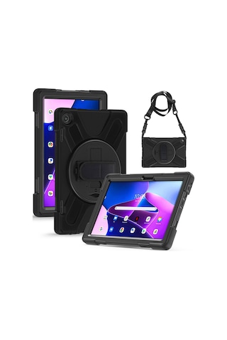 Lenovo Uyumlu Tab M10 Hd 2.nesil 2022 Tablet Kılıf 360 Zıhlı Standlı