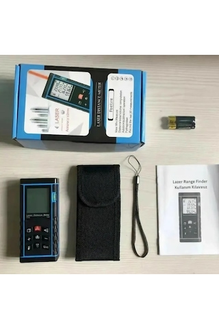 Zenvia 40 Metre Hassas Lazermetre Ölçer Lcd Dijital Ekran Su Terazili Lazerli Mesafe Ölçüm Cihazı Znv2026