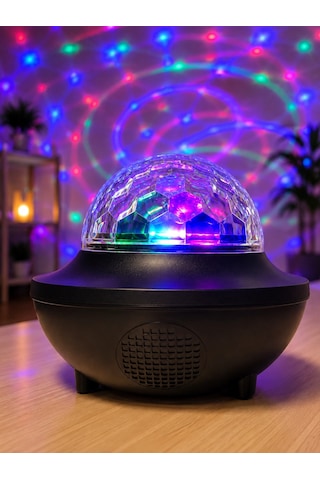 Zenvia Bluetooth Rgb Parti Işığı Hoparlörlü Disko Lambası Mp3 Usb Ve Hafıza Kartı Destekli Znv2026