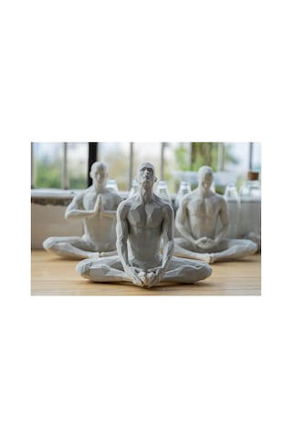 Yoga/meditasyon Yapan İskandinav Tarzı Biblo Heykel Figür Dekor Dekorasyon Hediyelik Denge Ve Huzur 7