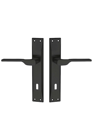 Aragon Siyah Aynalı Kapı Kolu Oda / Sessiz 40mm Oda Kapı Kilidi