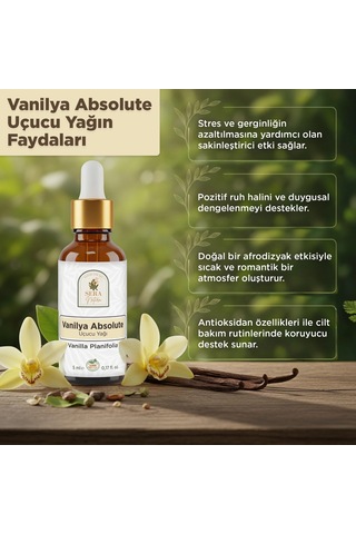 Vanilya Absolute Uçucu Yağı 5 Ml %100 Saf