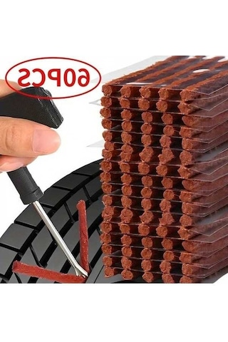 Fastbuy Turcoshop11 60 Adet Hızlı Lastik Onarım Seti, Oto Ve Motosiklet İçin Conta Şeridi