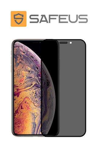 Safeus Tam Kaplayan Hayalet Parmak İzi Bırakmayan Safir Ekran Koruyucu Cam , Apple Uyumlu iPhone Xs Max İle