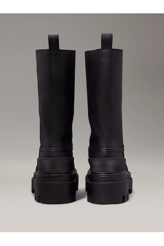 Calvin Klein Kadın Deri Yağmur Botları Yw0yw015590gj Siyah