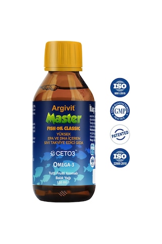 Argivit Master Fish Oil Epa Ve Dha Içeren Balık Yağı 150ml