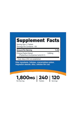Nutricost Chanca Piedra Extract - Stone Breaker - 240 Tablets...