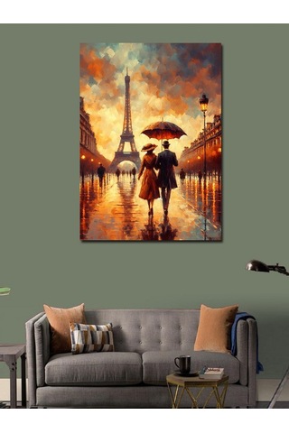 Kanvas Tablo Paris'te Aşk 50cmx70cm
