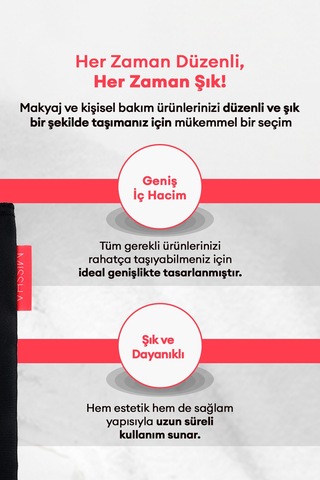 Missha Pouch B Round Büyük Boy Makyaj Çantası