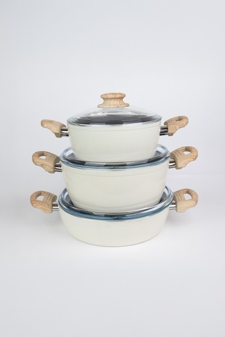 Masterchef Kristal 7 Parça Seramik Set Bej