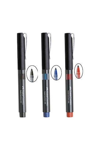 Mavi Siyah Kırmızı Pilot Kalem İğne Uçlu 0.5 Needle Point Roller