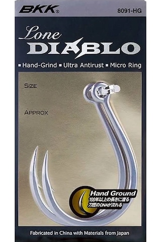 Bkk Lone Diablo Single Olta İğnesi 1 No 37 Lb 8 Adet 1 Adet