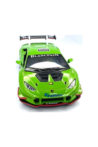 Kinsmart Lamborghini Huracan Lp620-2 Super Trofeo Çekbırak yeşil