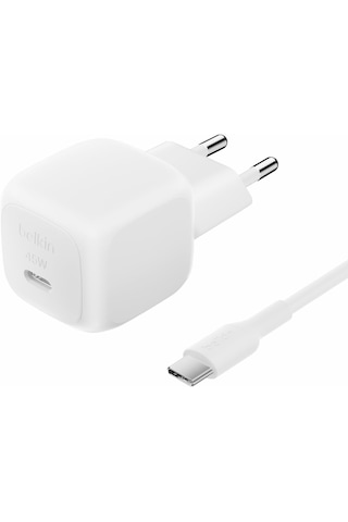 Belkin Kompakt Hızlı Şarj Cihazı 45 W + Usb-c - Usb-c Kablosu