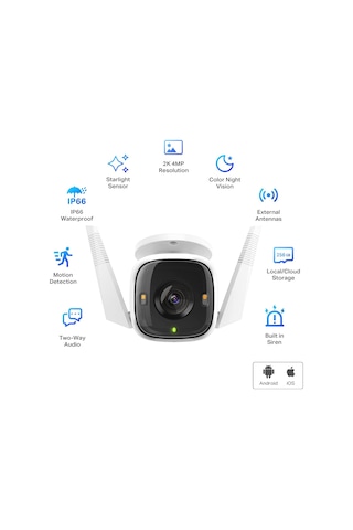 Tp-link Tapo C320ws 2k Qhd Gece Görüşlü Akıllı Güvenlik Kamerası