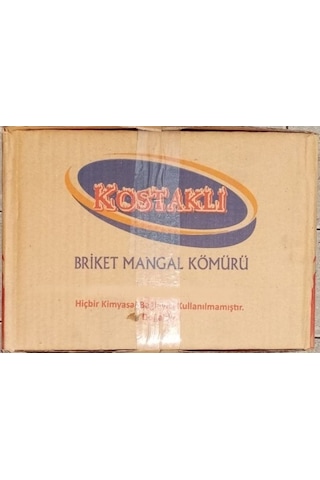 Kostaklı Briket Mangal Kömürü 10 Kg Uzun Kesilmiş