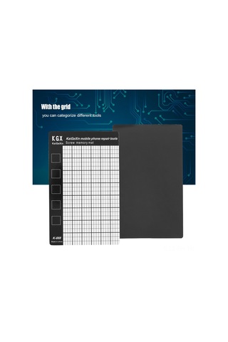 Folinda Ev Telefon Tamiri İçin Evrensel Manyetik Vida Tutucu, Izgara Desenli Parça Takip Matı, Kayıp Olmasını Engeller