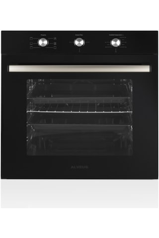 Alveus Emirgan ALV MFA 614 - ALV GLS 640 Siyah Ankastre Set