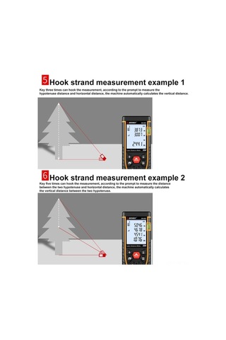 Besthome1 Sndway Kızılötesi Lazerli Yüksek Hassasiyetli Ölçüm Cihazı, 120m Mesafe Ölçer