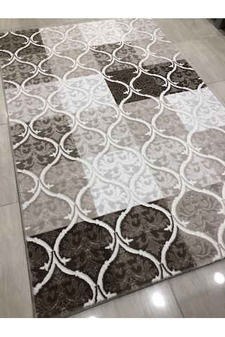 Dinarsu Halı Divina 150X233 Dı-010 Vizon Krem Kareli 4 M2 Halı !