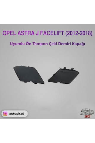 Opel Astra J Facelift Makyajlı 2012-2018 Uyumlu Ön Tampon Çeki Demiri Kapağı