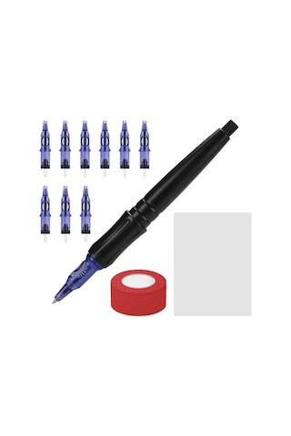 Teltree Dövme Başlangıç Seti - El Yapımı Alüminyum Kartuşlu Kalem, Profesyonel Sonuçlar