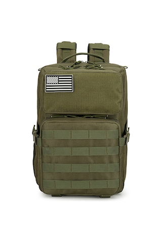 Dianziye Büyük Kapasiteli Taktik Sırt Çantası - Kamp, Yürüyüş Ve Günlük Kullanım İçin Çok Fonksiyonlu Yeşil