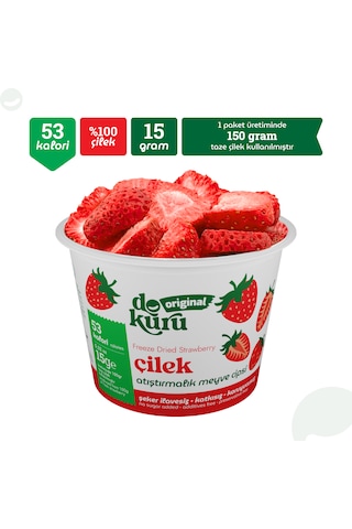 Dokuru Çilek Kuru Meyve Cipsi 15 G