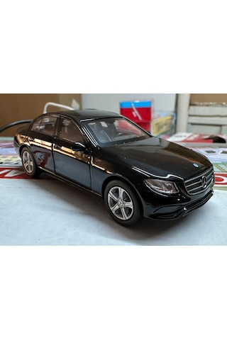 Oyuncak Metal Model Araba 1/36 Çek Bırak Mercedes Benz E Class Siyah