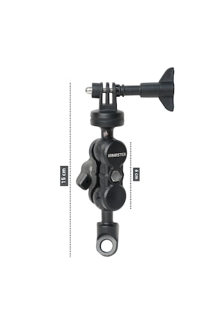Knmaster Mc110 Ayna Dibi Bağlantılı 360 Ayarlanabilir Kamera Tutucu Aparat 15 Cm